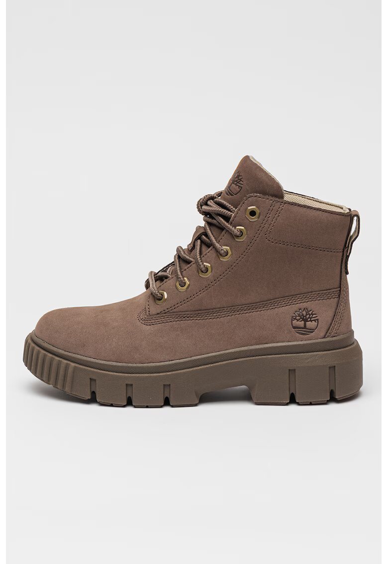 Timberland Ghete de piele nabuck Greyfield - Maro deschis