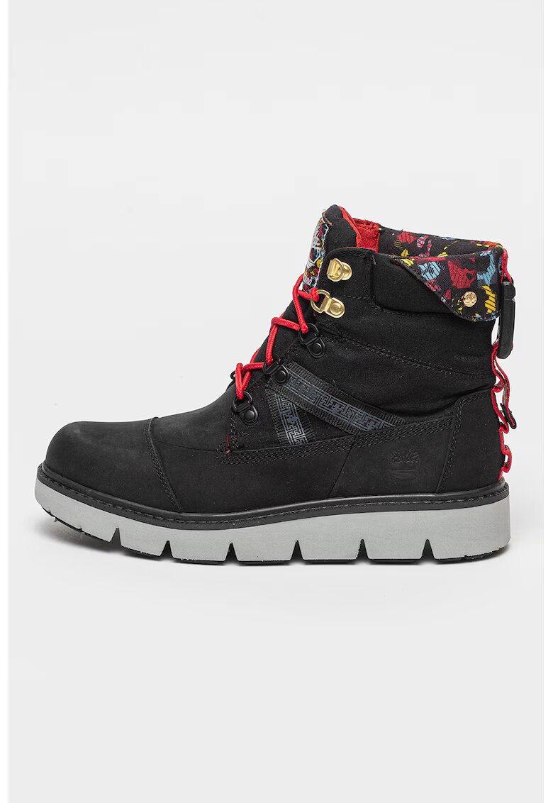 Timberland Ghete impermeabile din piele nabuc Raywood - Rosu/Negru