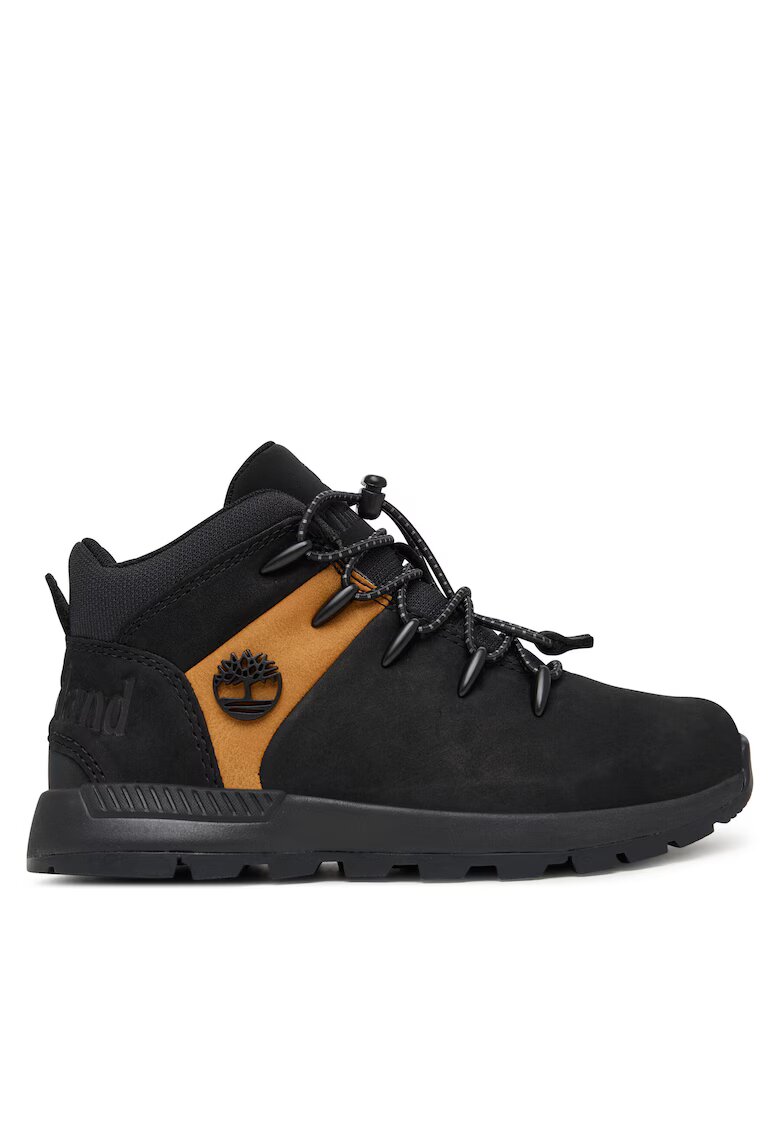 Timberland Ghete sport baieti - piele naturala - negru/maro