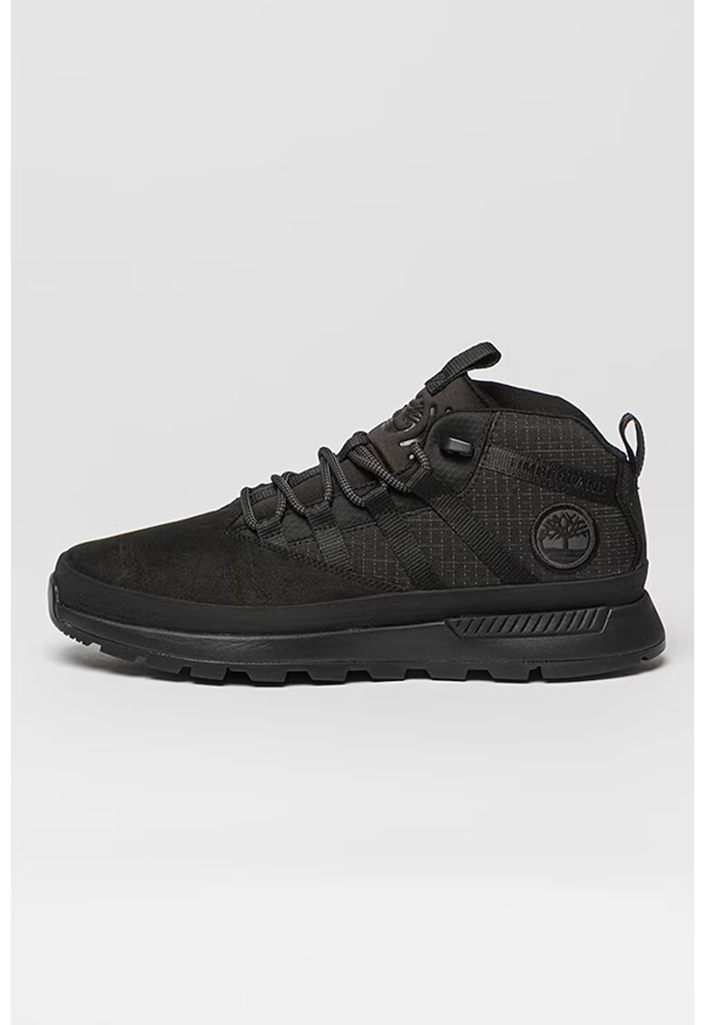 Timberland Pantofi sport cu garnituri de piele nabuc Euro Trekker - Negru