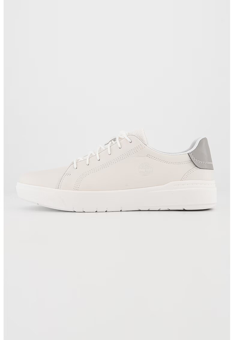 Timberland Pantofi sport de piele cu detaliu contrastant Seneca Bay - Alb