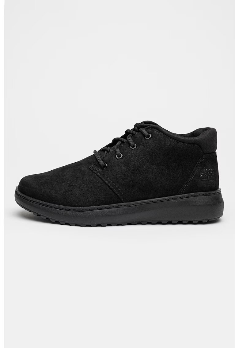 Timberland Pantofi sport de piele nabuc Hudson Road - Negru