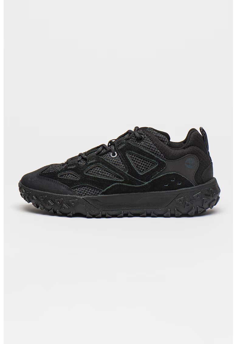Timberland Pantofi sport din piele intoarsa cu insertii din plasa - Negru