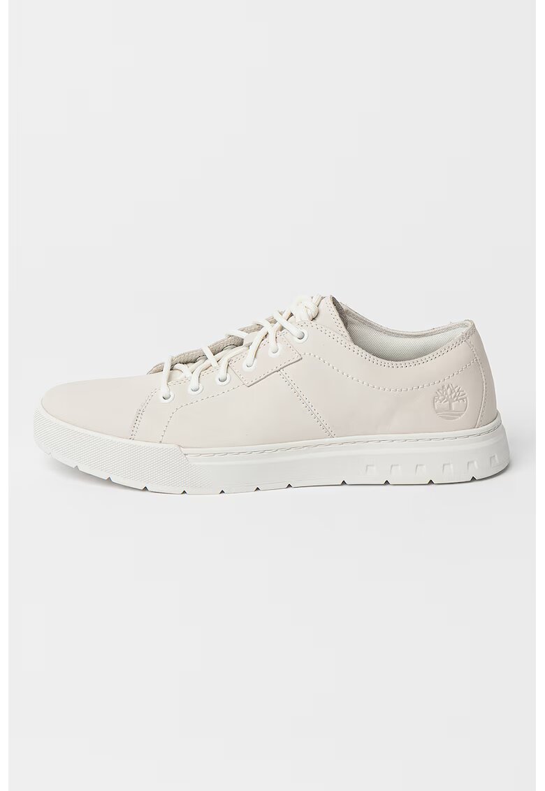 Timberland Pantofi sport din piele Maple Grove - Alb murdar