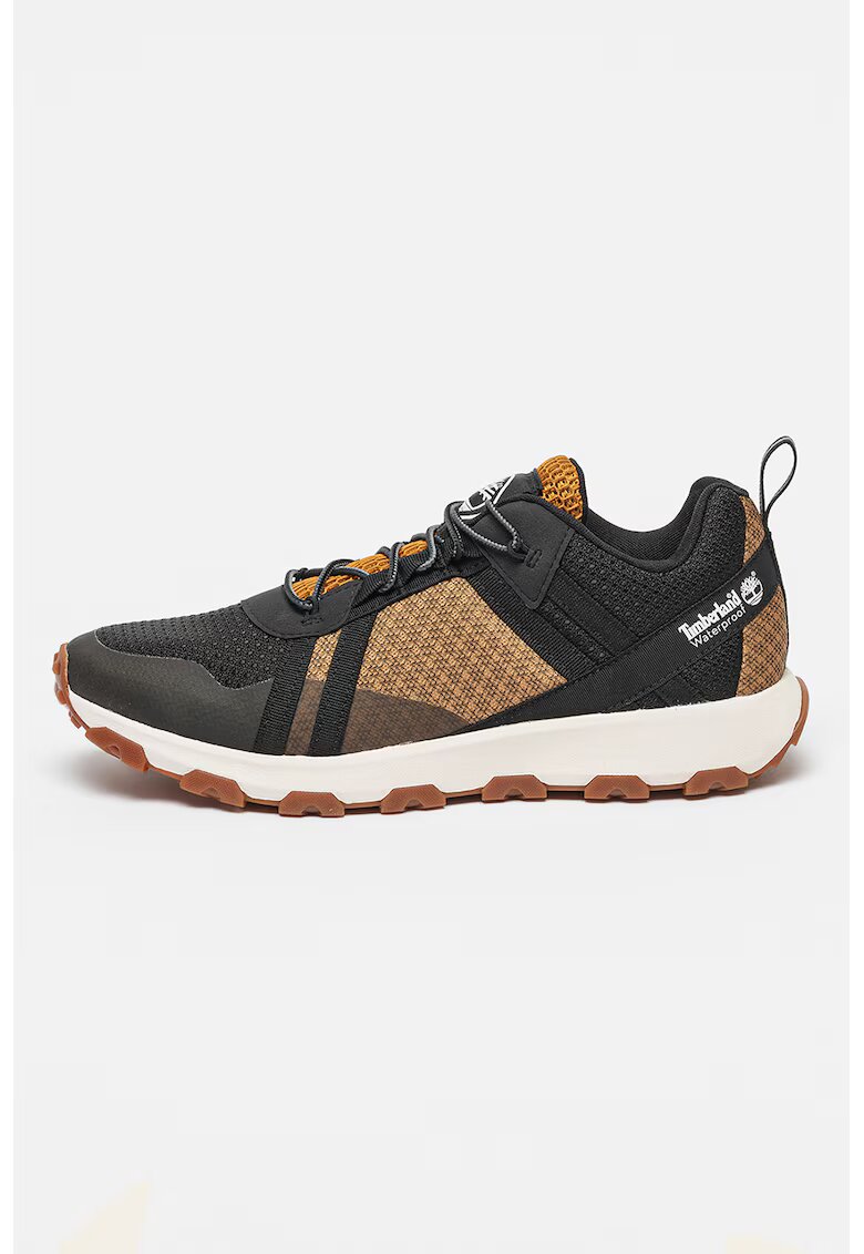 Timberland Pantofi sport impermeabili cu insertii de plasa Winsor Trail - Negru/Maro deschis