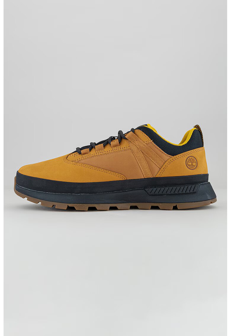 Timberland Pantofi sport low cut din piele Euro Trekker - Galben inchis