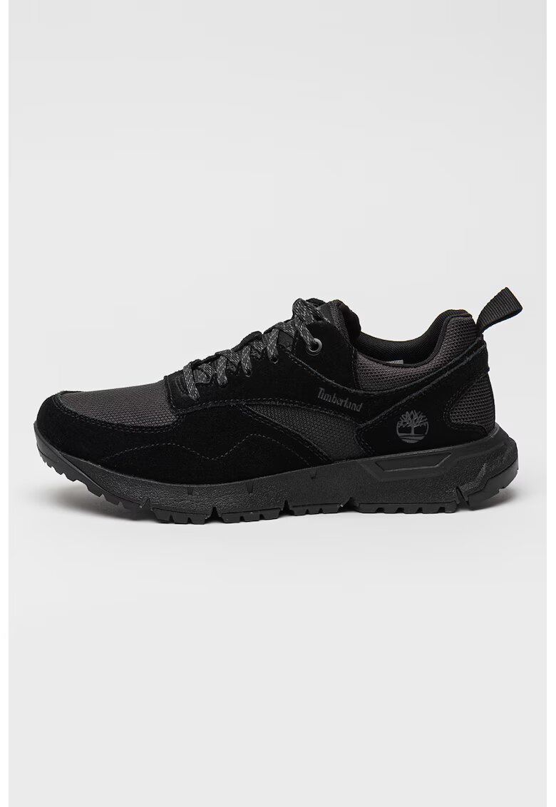 Timberland Pantofi sport Voyager cu insertii din piele intoarsa - Negru