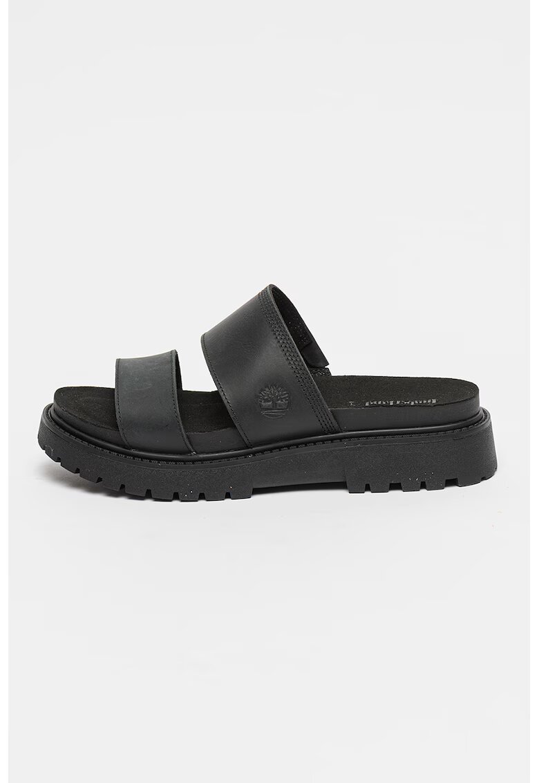 Timberland Papuci de piele Clariemont Way - Negru