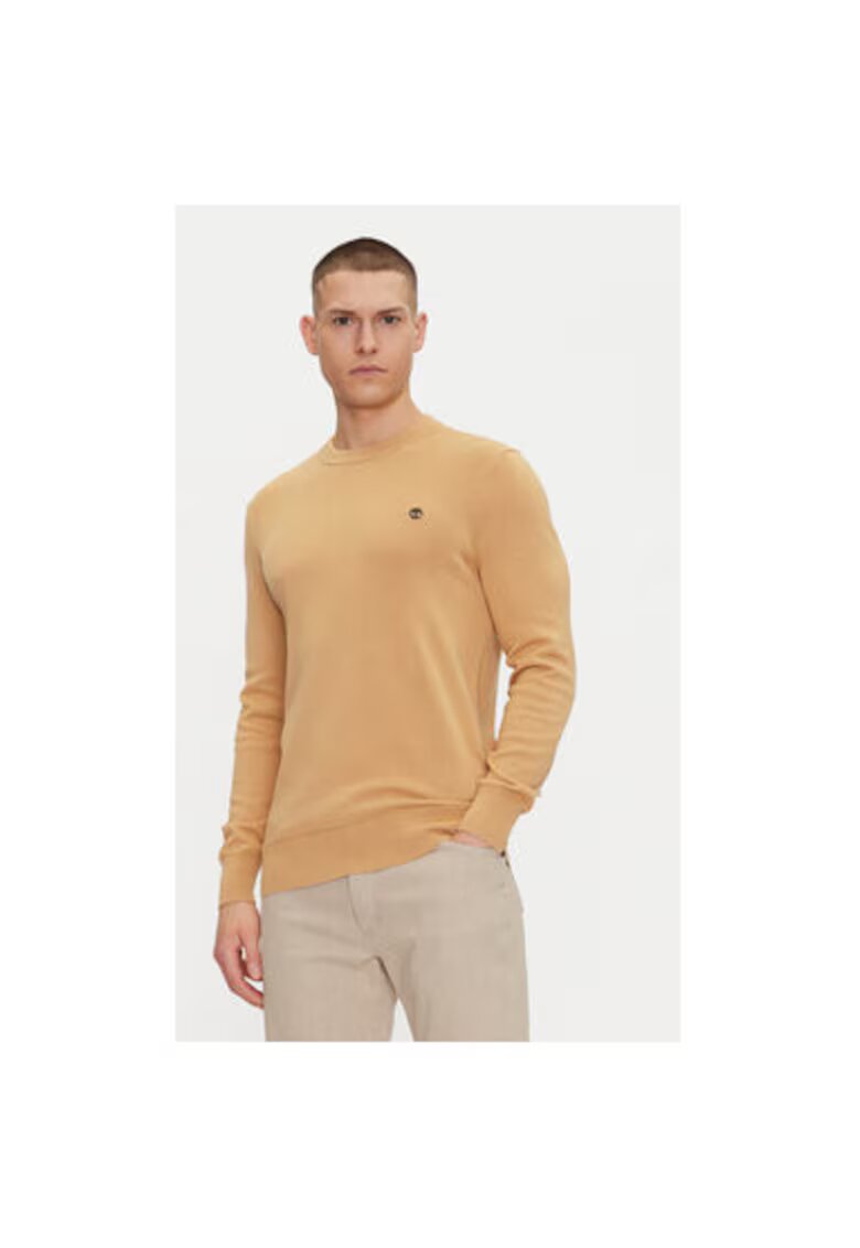 Timberland Pulover barbati TB0A2BMMEH31 - Bumbac organic - 47454 - Bej