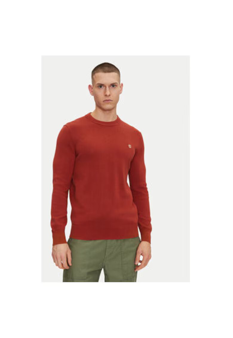 Timberland Pulover barbati TB0A2BMMEOD1 - Bumbac organic - Rosu - Rosu