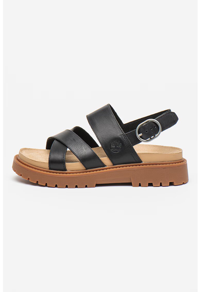 Timberland Sandale de piele cu o catarama - Negru