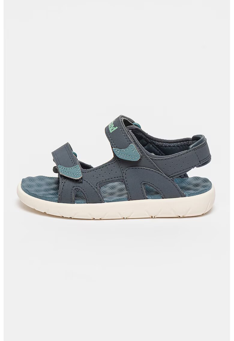 Timberland Sandale de piele ecologica cu velcro Perkins Row - Bleumarin