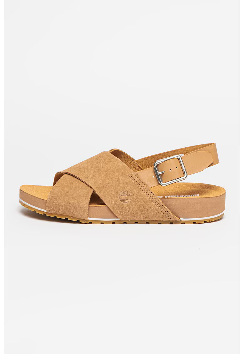 Timberland Sandale de piele intoarsa si piele Malibu Waves - Bej
