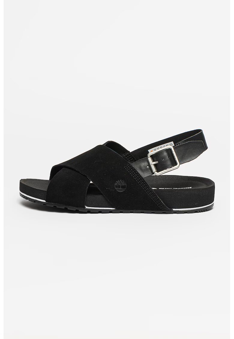 Timberland Sandale de piele si piele intoarsa Malibu Waves - Negru