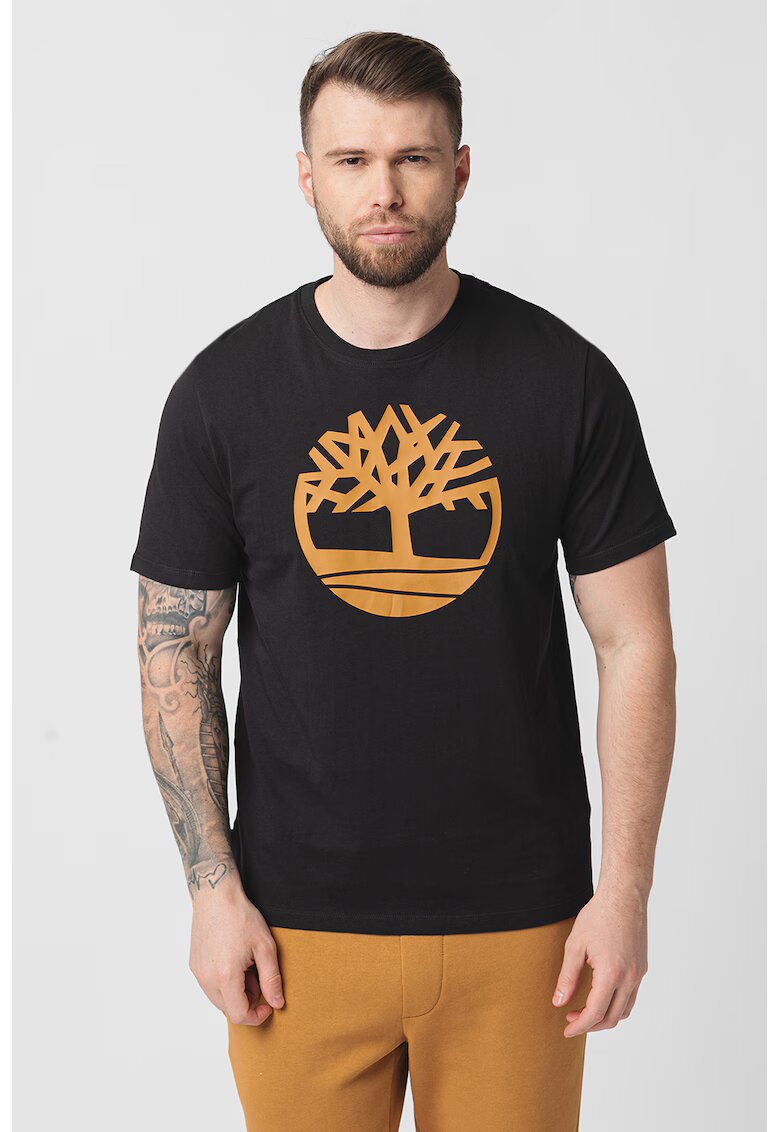 Timberland Tricou de bumbac Kennebec River Tree - Negru/Caramel