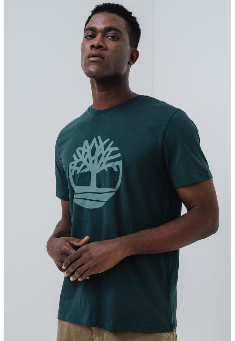 Timberland Tricou de bumbac Northwood Tree - Verde inchis