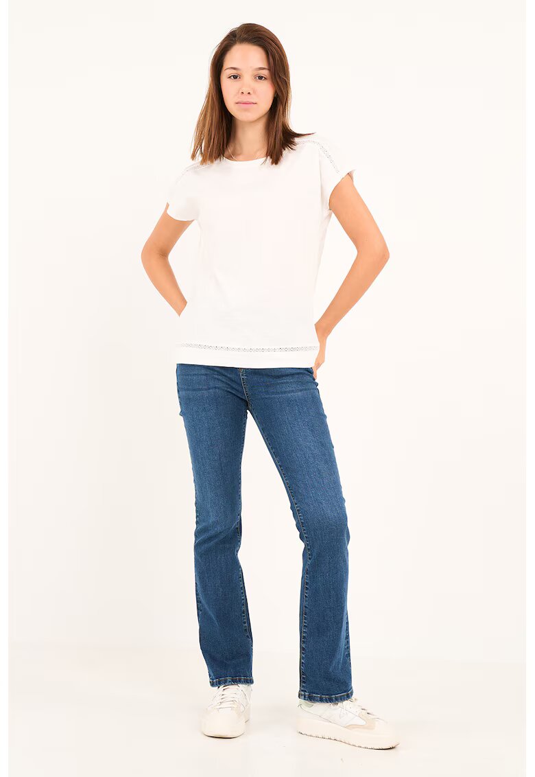 Timeout Blugi bootcut cu talie medie - Albastru inchis