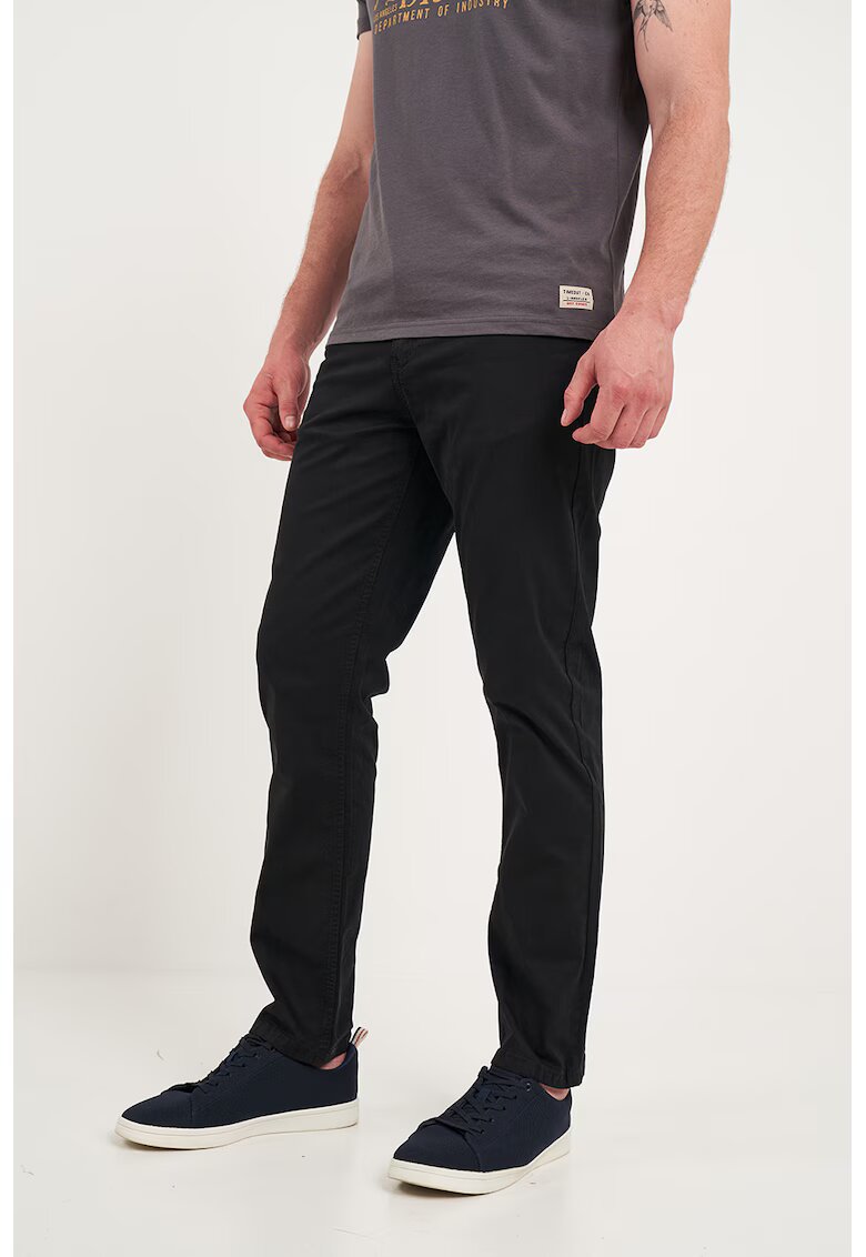 Timeout Pantaloni uni cu talie medie - Negru