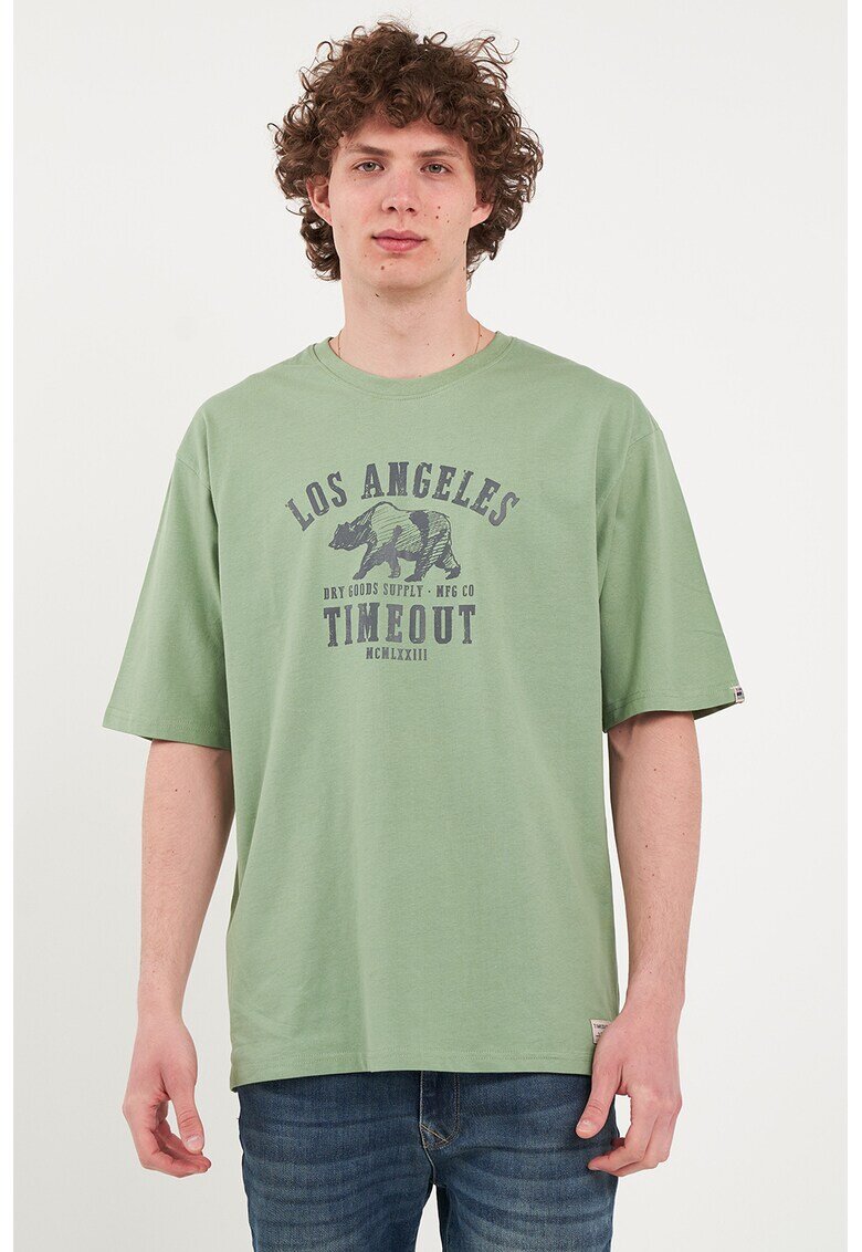 Timeout Tricou lejer de bumbac - Verde sparanghel