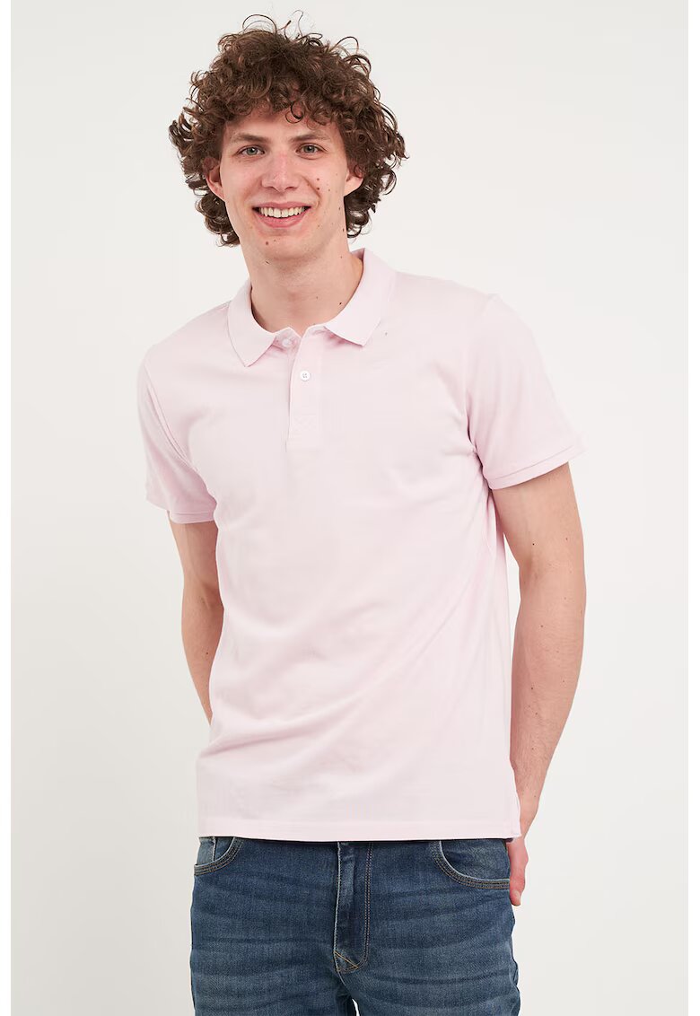 Timeout Tricou polo de bumbac din pique - Lila