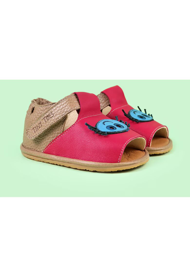 TINY TOES Sandale Barefoot din piele naturala - Itsy - Multicolor - Multicolor