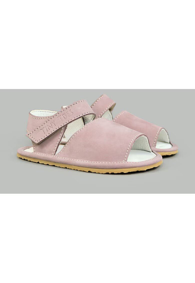 TINY TOES Sandale Barefoot din piele naturala - Nadeis - Roz - Roz pal