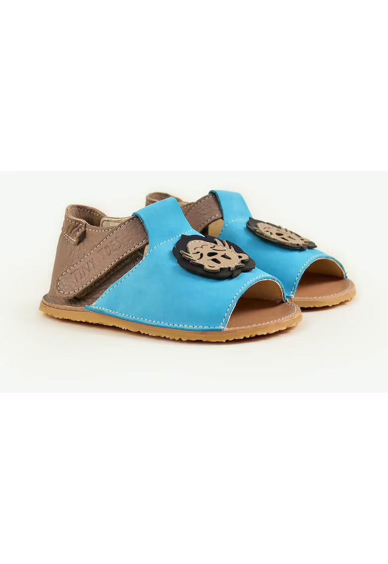 TINY TOES Sandale Barefoot din piele naturala - Nala - Albastru - Albastru