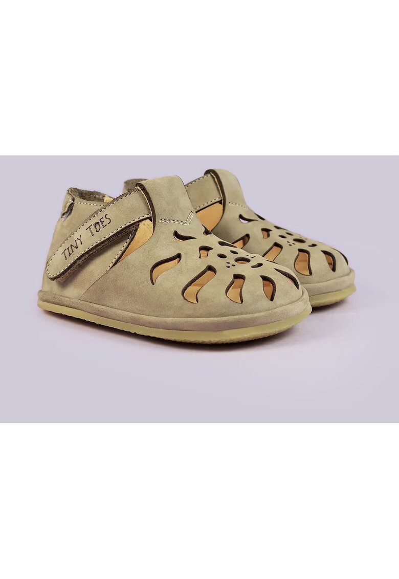 TINY TOES Sandale Barefoot din piele naturala - Tally - Bej - Bej