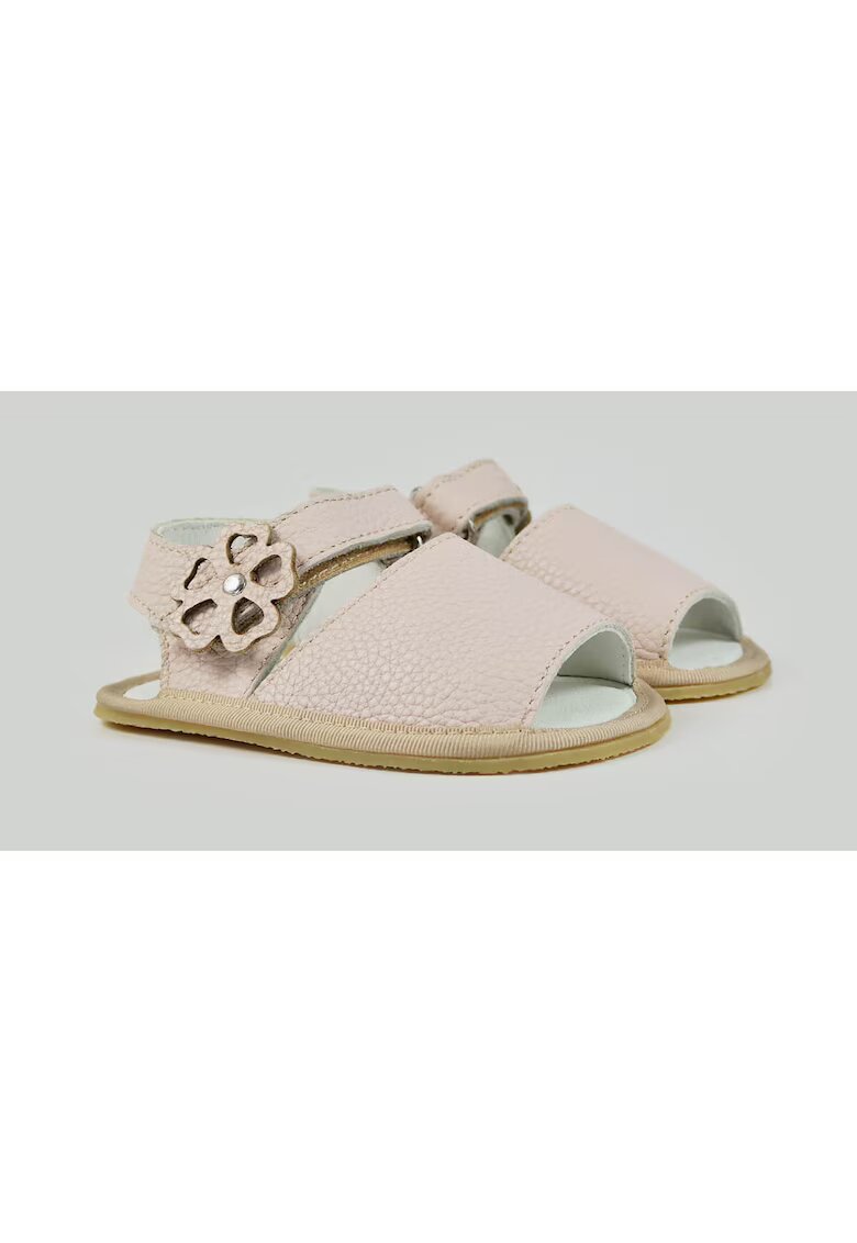TINY TOES Sandale Barefoot din piele naturala - Violet - Roz - Roz pal