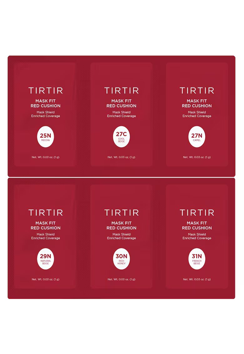 Tirtir Mask Fit Red Cushion kit 6 culori 25N-31N