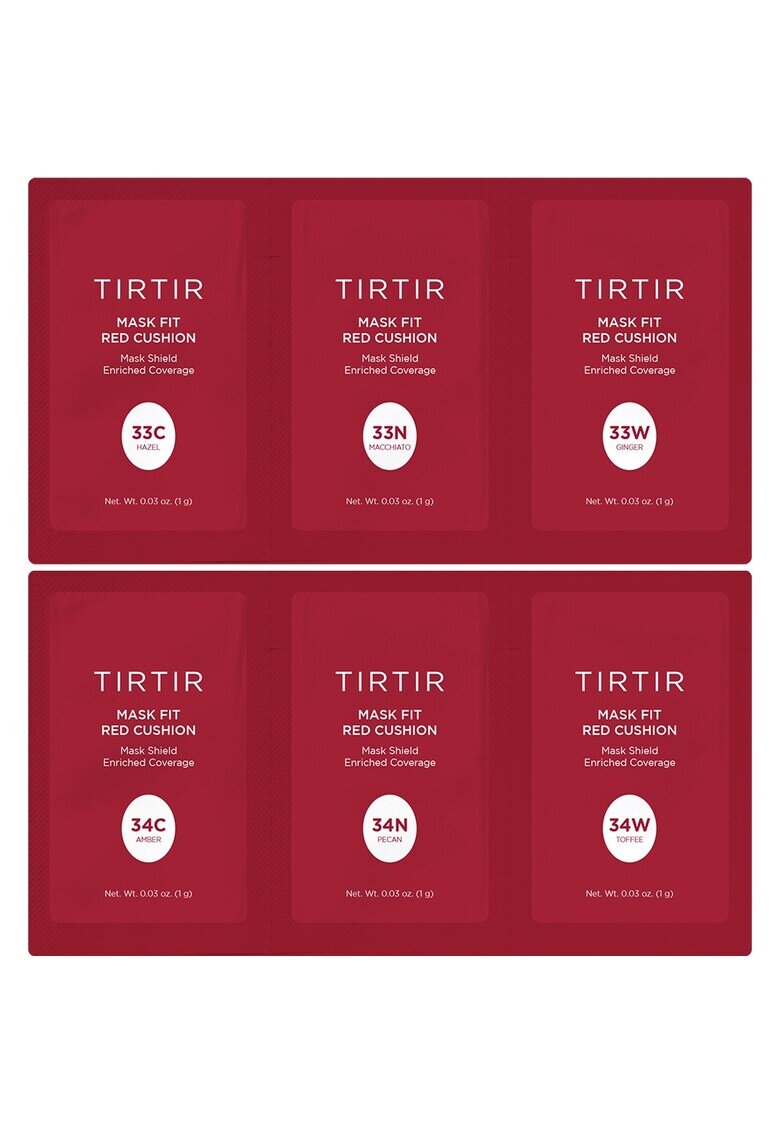 Tirtir Mask Fit Red Cushion kit 6 culori 33C-34W