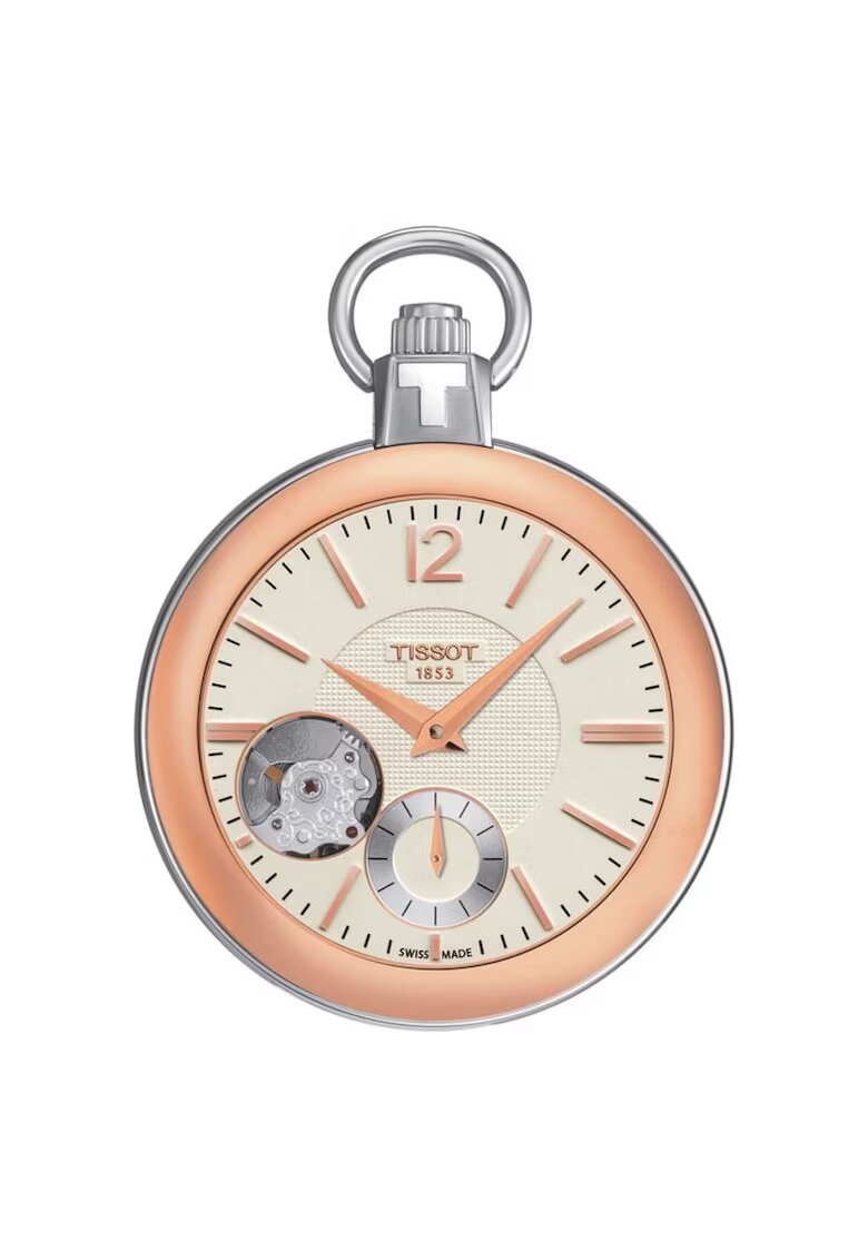 Tissot Ceas T-Pocket Skeleton 918560983 - Auriu rose