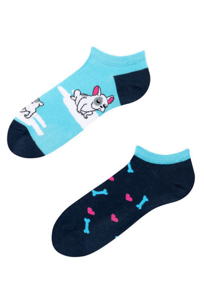 Todo Socks Sosete unisex scurte bumbac Lovely Dog 43-46 EU - Multicolor