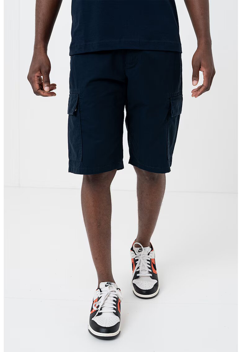 Tom Tailor Bermude cargo de bumbac - Bleumarin