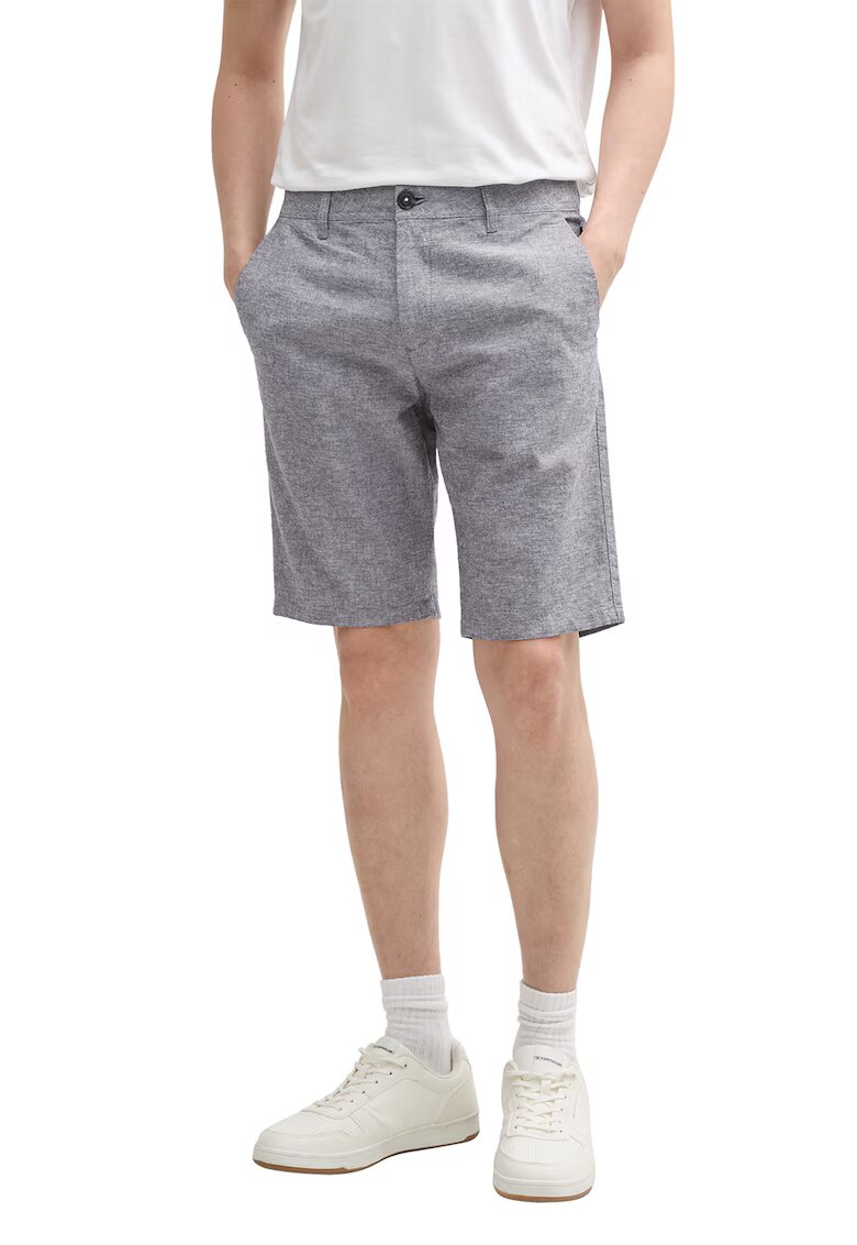 Tom Tailor Bermude chino din amestec de lyocell - Gri melange