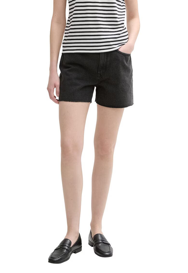 Tom Tailor Blugi scurti - Negru stins