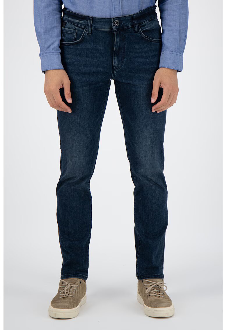 Tom Tailor Blugi slim fit cu croiala dreapta Marvin - Albastru inchis