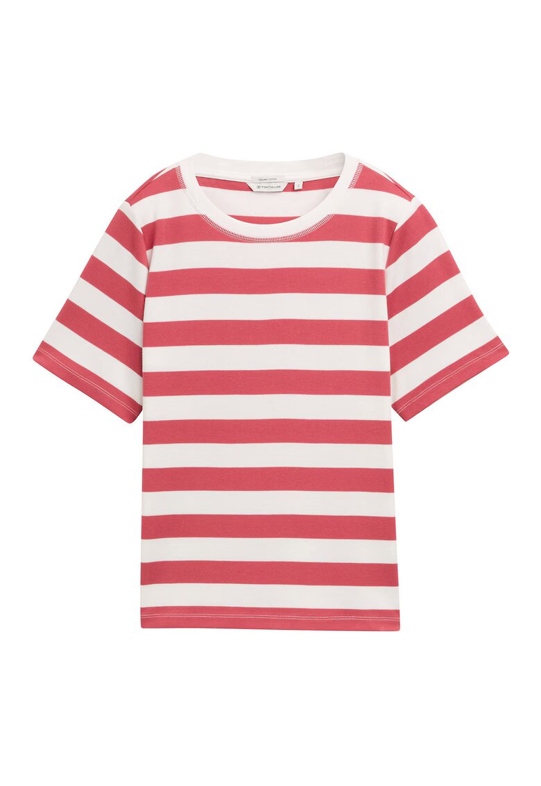 Tom Tailor Bluza dama 1045964 - Bumbac organic - Rosu