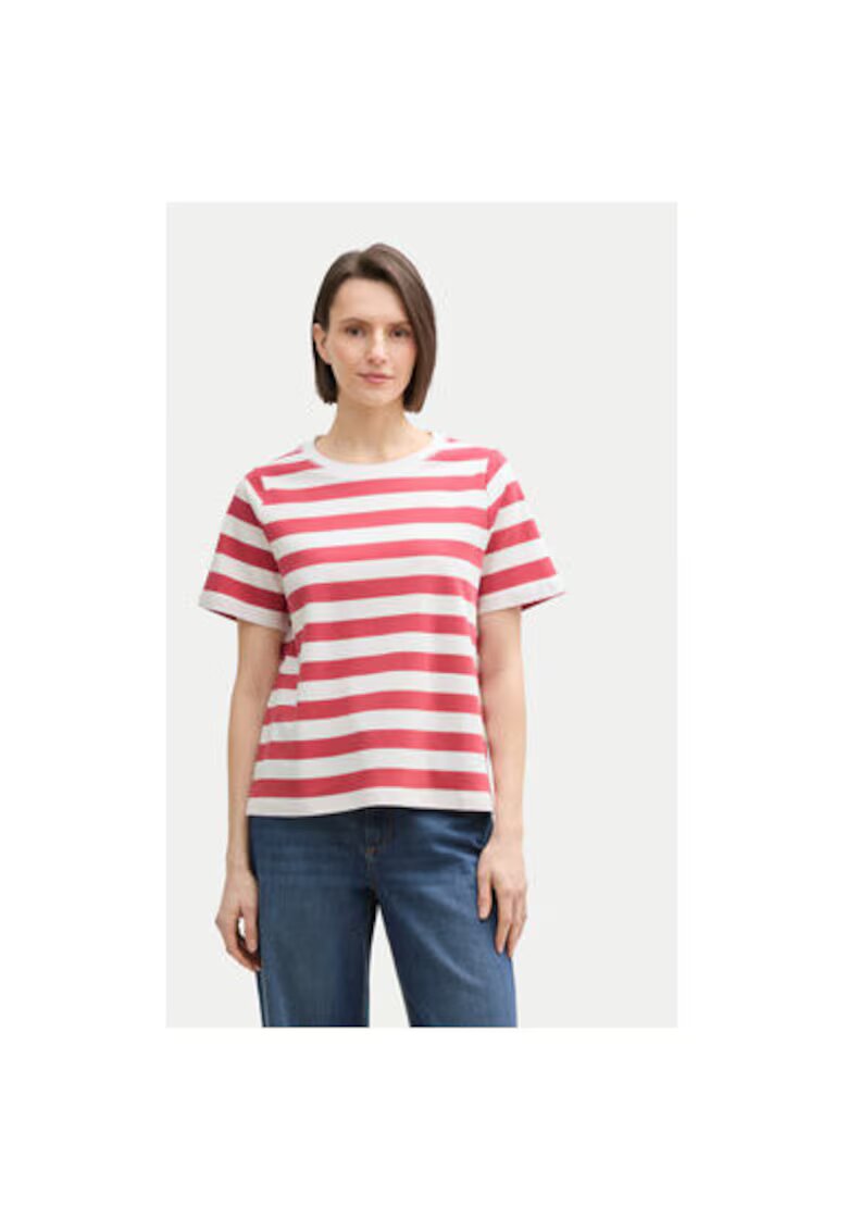 Tom Tailor Bluza dama Bumbac organic - Rosu - Rosu