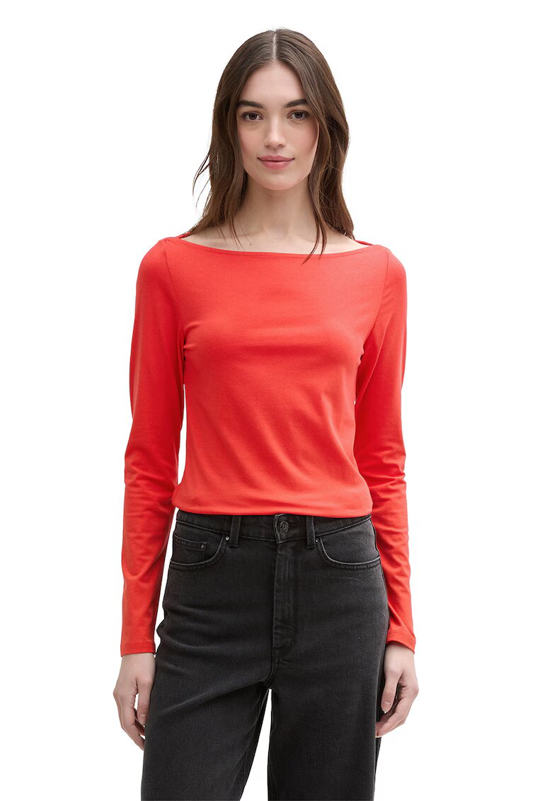 Tom Tailor Bluza din amestec de bumbac si modal - Rosu