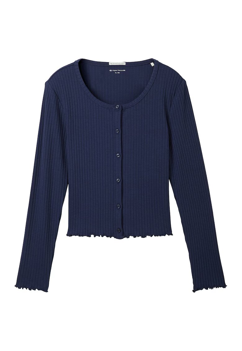 Tom Tailor Cardigan cu aspect striat - Bleumarin
