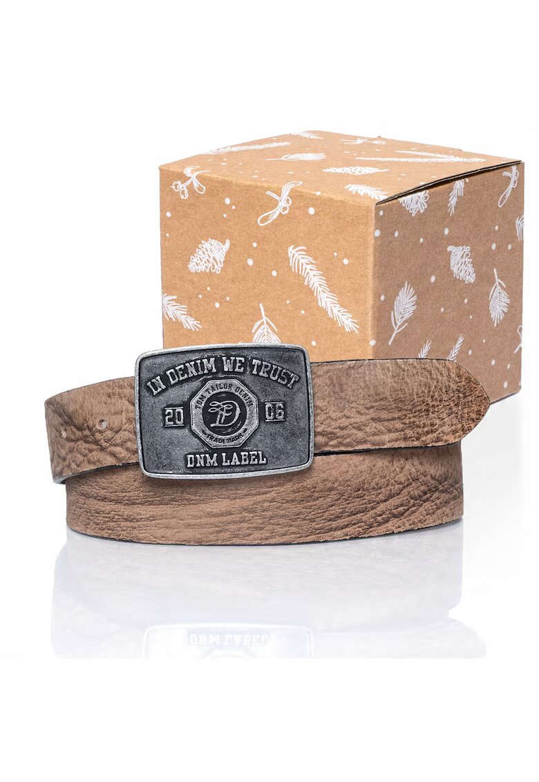 Tom Tailor Curea Din Piele - Sopo-Tt437 - 110 Cm - Maro - 100% Piele Naturala - Culoare Maro - Latime 4 Cm - Confortabila