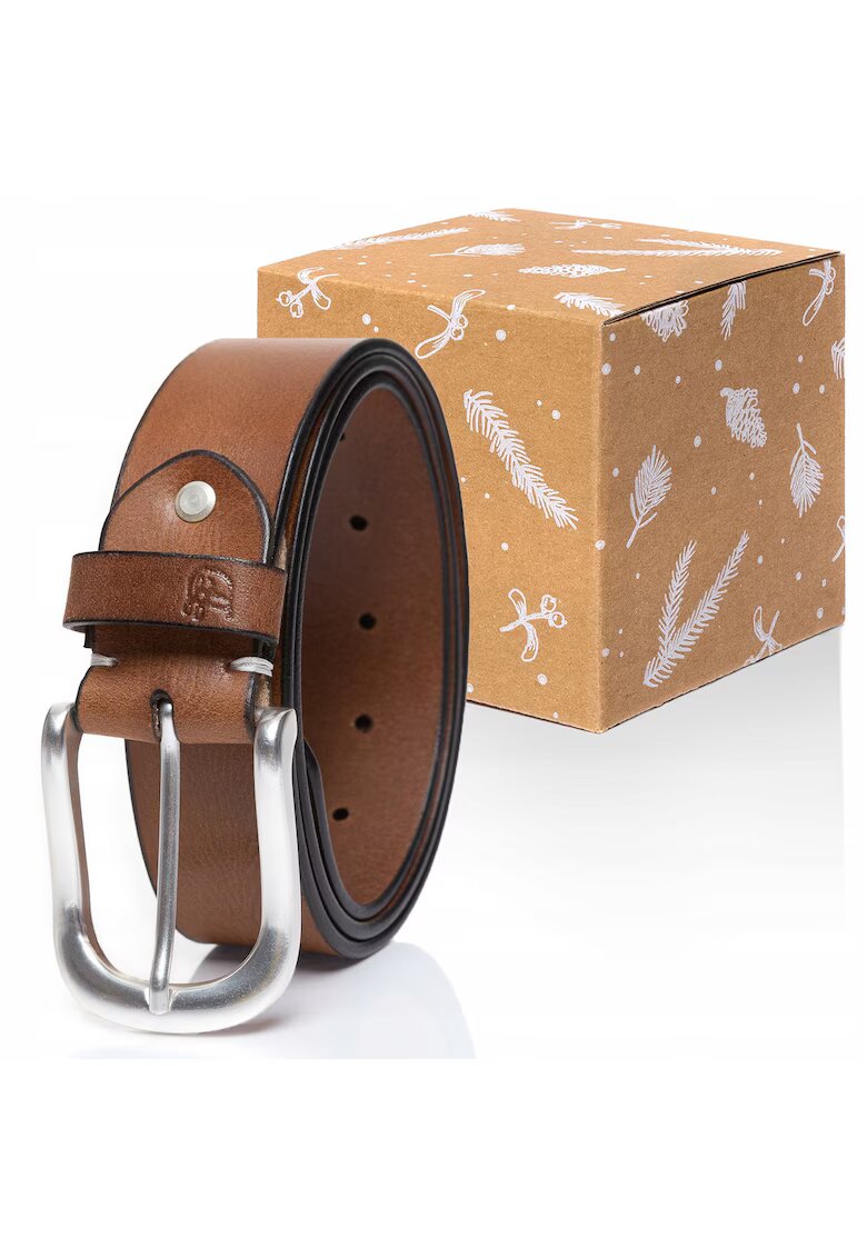 Tom Tailor Curea Din Piele - Tm0174H51 - 100% Piele Naturala - Marime: 80 - Latime: 4 Cm - Culoare: Maro