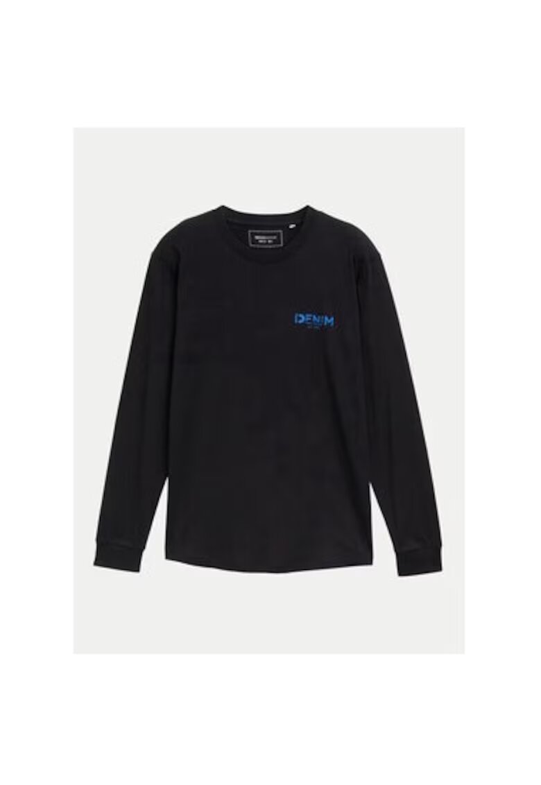 Tom Tailor Denim Bluza barbati - 304545818 - Bumbac - Negru - Negru
