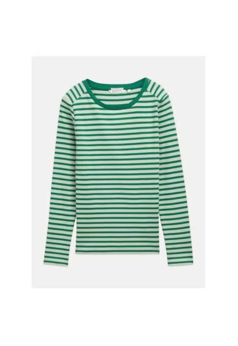 Tom Tailor Denim Bluza dama - 304817366 - Bumbac organic - Verde - Verde