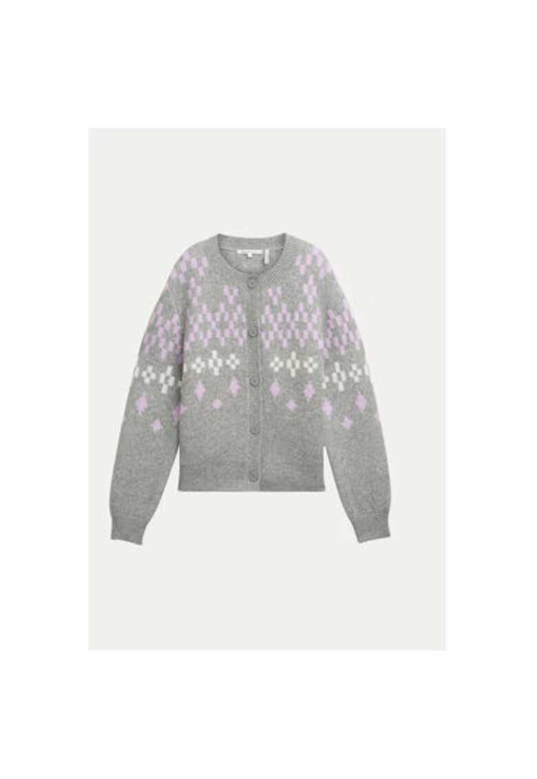 Tom Tailor Denim Cardigan dama - 304546785 - Acril/Poliester - Gri - Gri