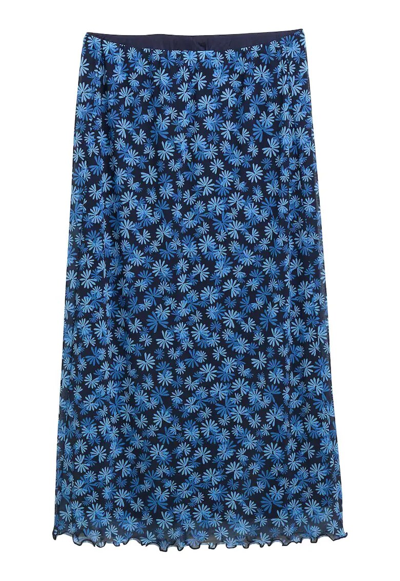 Tom Tailor Denim Fusta 1045502 - Poliester/Elastan - Albastru