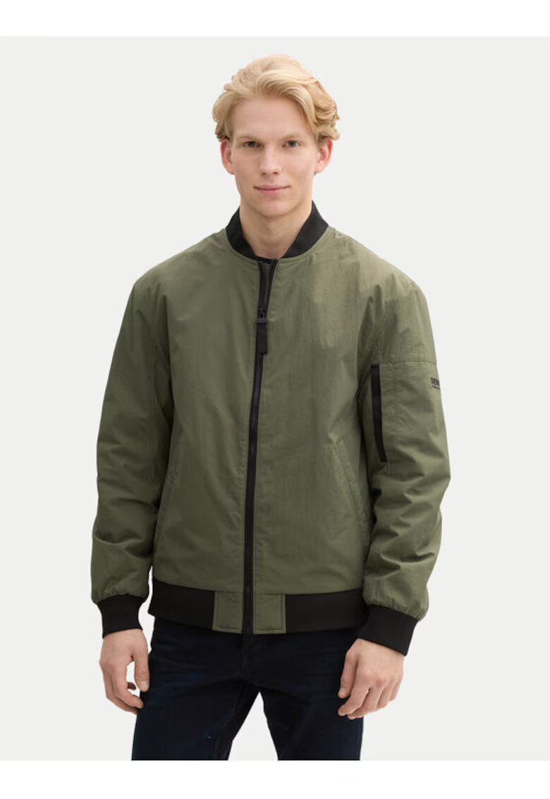 Tom Tailor Denim Geaca barbati - 304544811 - Poliamida - Verde - Verde