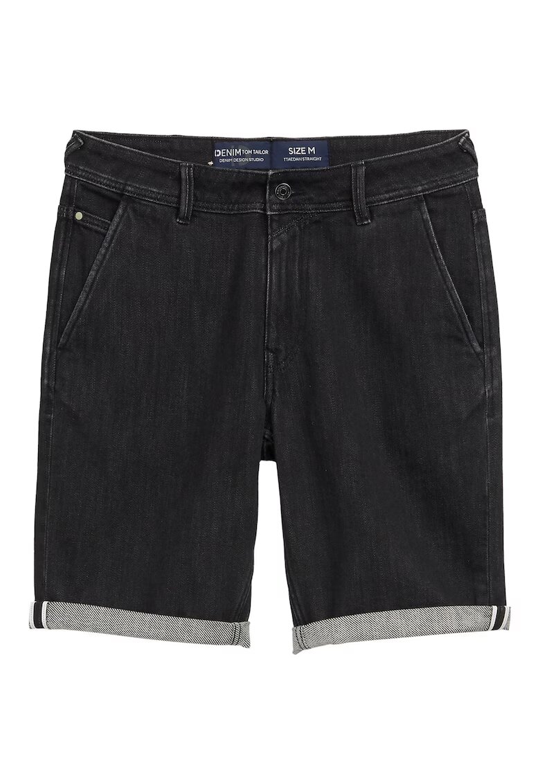 Tom Tailor Denim Pantaloni scurti din denim barbati 1044986 - Bumbac - Negru - Negru