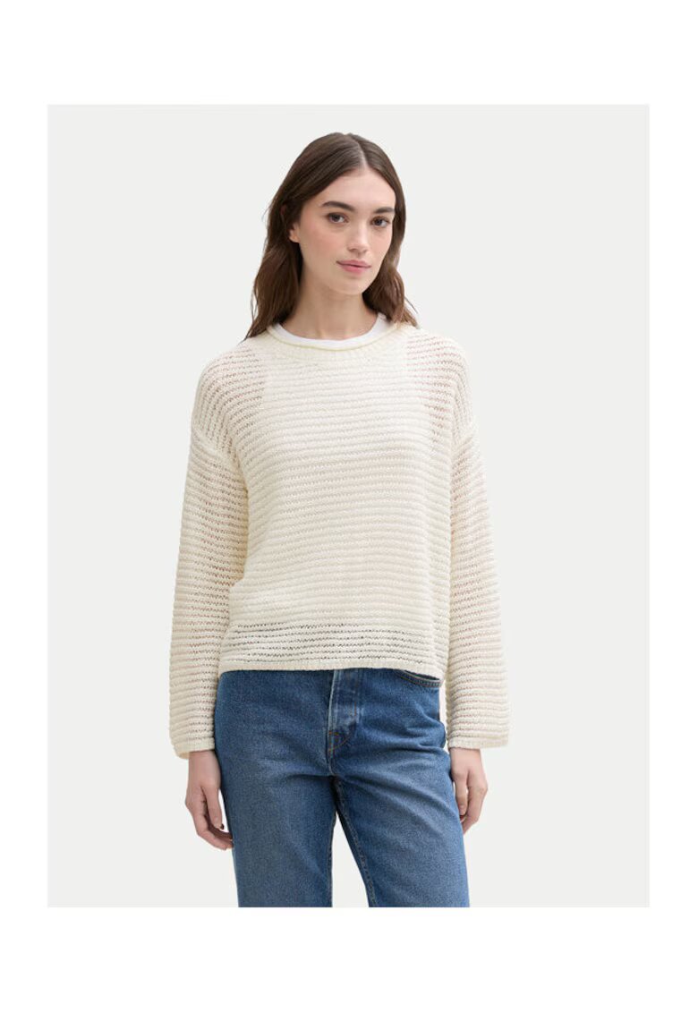Tom Tailor Denim Pulover dama 1045610 - Acril/Poliamida - Ecru - Ecru